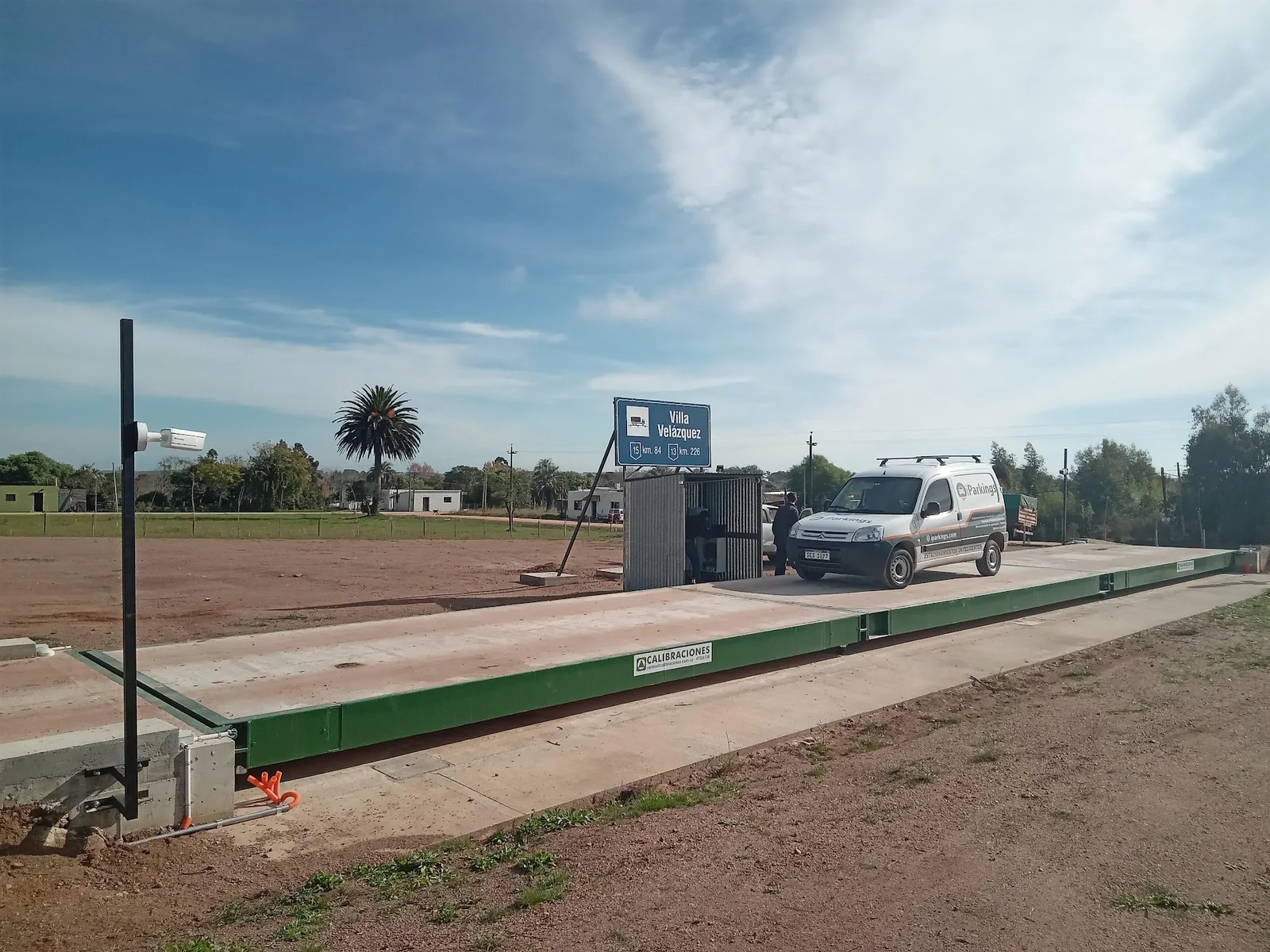 Cámara LPR en balanza de pesaje de camiones